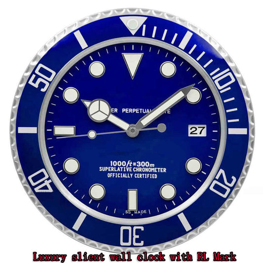 Swiss Dive Watch Inspired Luxury Wall Clock - Blue