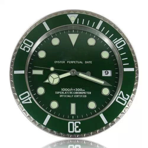 Swiss Dive Watch Inspired Luxury Wall Clock - Green