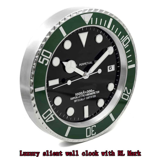Swiss Dive Watch Inspired Luxury Wall Clock - Green & Black