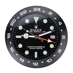 Explorer II Wall Clock – All Black Style | 34 cm Luxury Edition