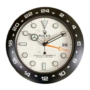 Explorer II Wall Clock – Black & White Style | 34 cm Luxury Edition