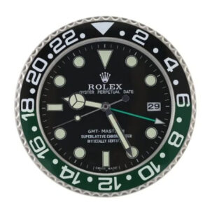 GMT Master II Wall Clock – Black & Green Style | 34 cm Luxury Edition